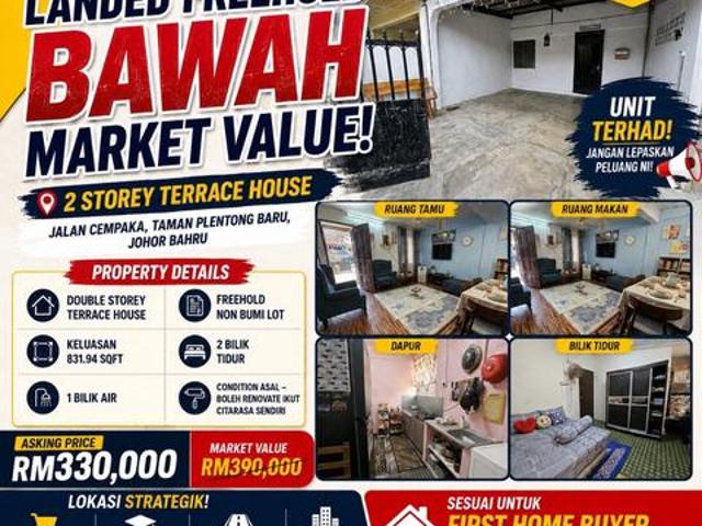 Double Storey Plentong 2Bilik Non Bumi Freehold