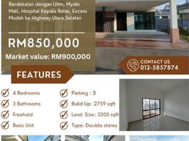 DOUBLE STOREY SEMI D GRACE Nusa CintaSetia Fontaines Bertam
