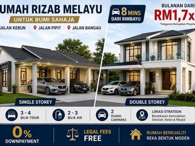 Double Storey Single Storey Rizab Melayu Paling Mudah Di Jalan Kebun