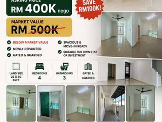 Double Storey Terrace HouseNusari Aman 2SendayanBelow Market Value