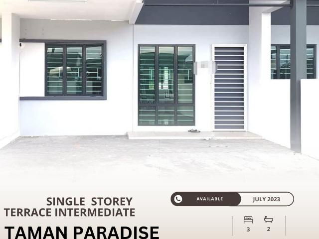 Double Storey Terrace Intermediate @ Taman Paradise, 9 miles