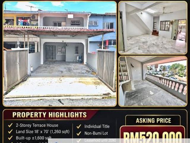 DOUBLE STOREY TERRACE Taman Sungai Besi Indah, Seri Kembangan FOR SALE