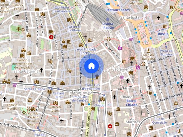Double room w Balcony between Chiado and Bairro Alto