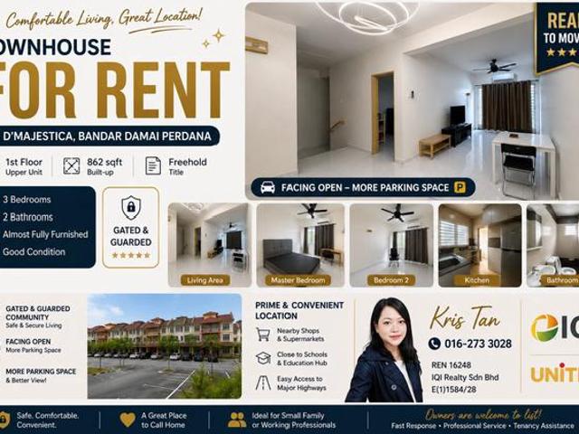 DMajestica Bandar Damai Perdana Townhouse For Rent