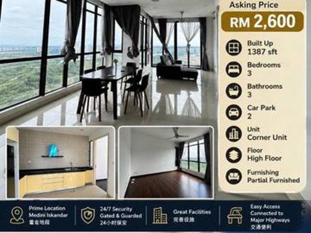 DPristine Medini Iskandar Puteri 31Bed Apartment For Rent