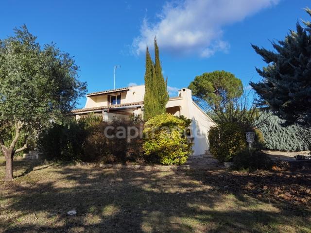 Dpt Gard 30, à vendre Proche Uzès 10mn, maison P4, grand terrain paysagé, piscinable de 1620m2