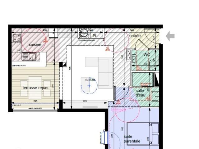 Dpt Guadeloupe 971, à vendre SAINT FRANCOIS appartement T2 de 55,47 m²