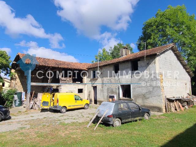 Dpt Haute Garonne31 A vendre Villeneuve Lecussan 31580 Maison T3 type ferme Commingeaoise sur 3430 m2 de par