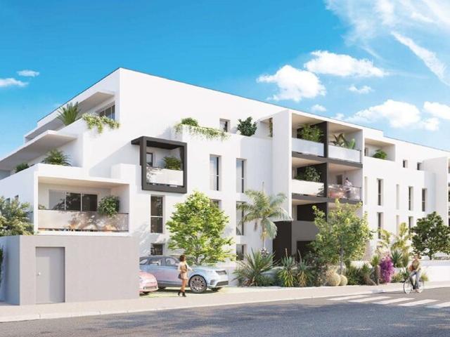 Dpt Pyrénées Orientales 66,à vendre PERPIGNAN appartement 2 pièces de 46.67 m² avec terrasse et parking