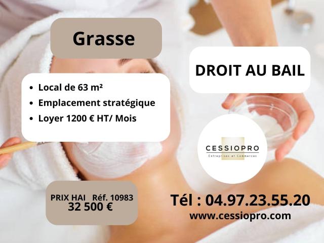 DROIT AU BAIL BOUTIQUE 63 m2 GRASSE CENTRE VILLE