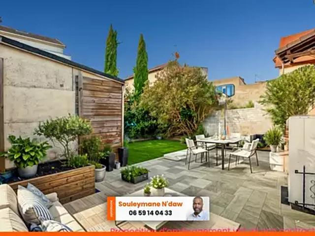 Drancy 93700 Achat / Vente maison 4 pièces t4 jardin terrasse