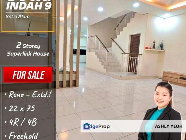 ▌Dream Home  2 Storey Superlink House for Sale @ INDAH 9, Setia Alam │ 理想温馨家园 • 待售