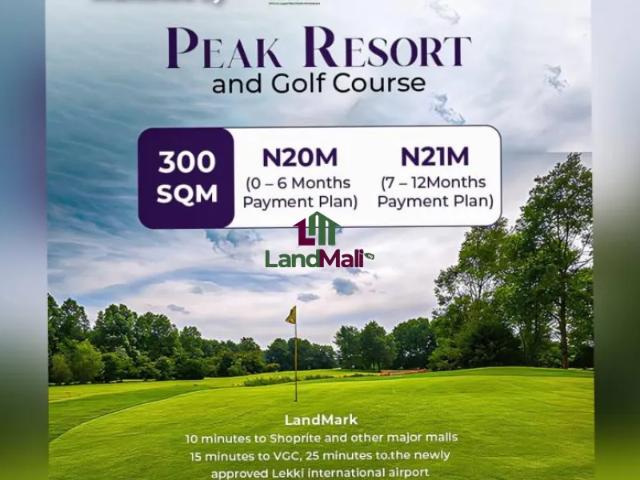 Dry land of 600sqm at lakowe ibeju lekki