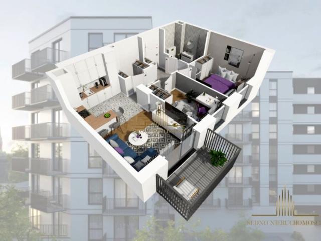 Dworcowa 48,93 m², Bydgoszcz