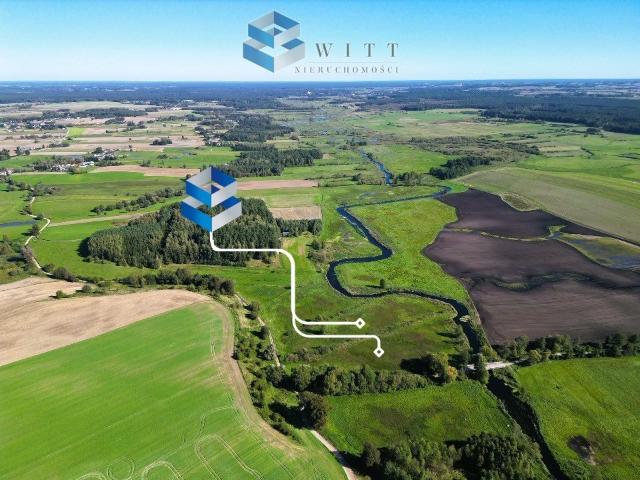 Dwie działki nad rzeką Drwęca, 24 611 m², las, spokój