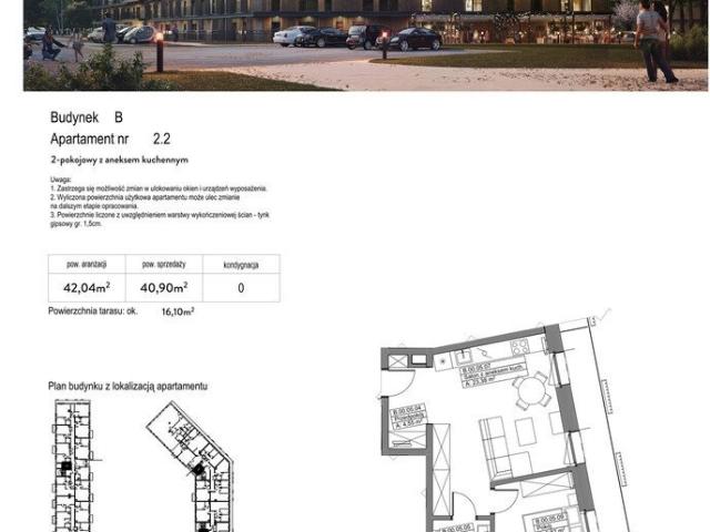 Dwupokojowe mieszkanie na sprzedaż, 40,8 m², Bartodzieje