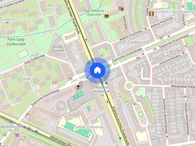 Dwupokojowe mieszkanie przy metrze Plac Wilsona