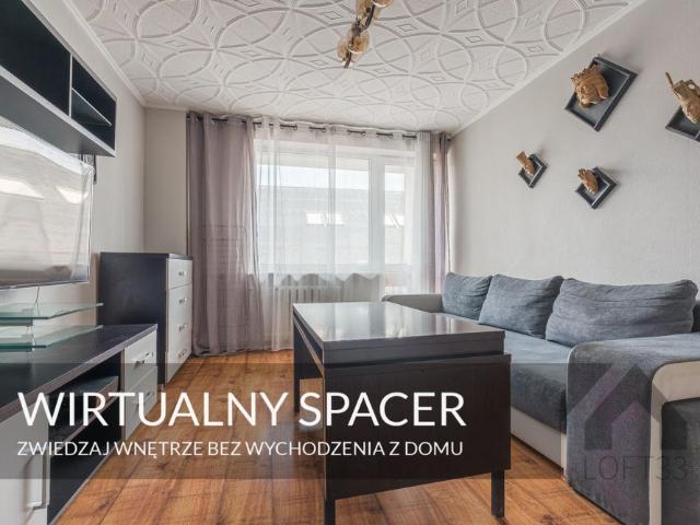 Dwupokojowe mieszkanie w Centrum Jaworzna do wynajęcia | Spacer 3D