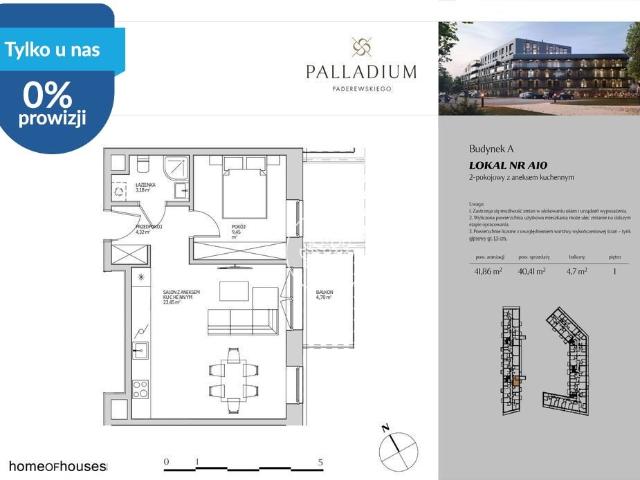 Dwupokojowe mieszkanie 40 m² w Bielawach, Bydgoszcz