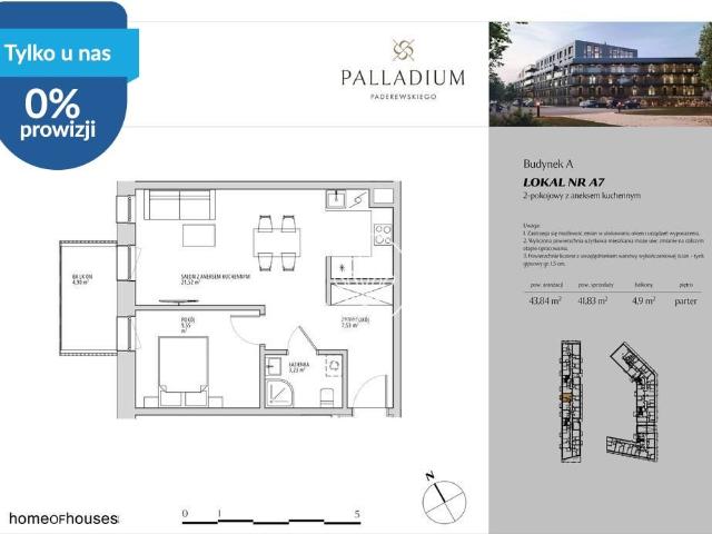 Do sprzedania przestronne mieszkanie 42 m² w Bielawach