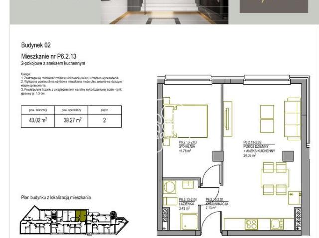 Nowoczesne 2 pokojowe mieszkanie 42 m² z antresolą
