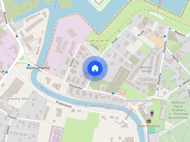 Dwupoziomowe studio z tarasem i ogrodem na wynajem – Gdańsk Motława