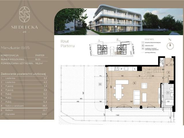 Dwupoziomowy apartament 98m² z ogrodem i smart technologią