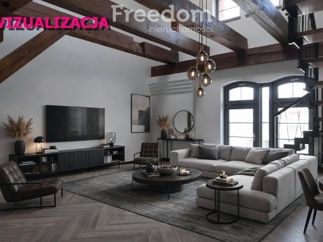Dwupoziomowy loft z industrialnym klimatem i pełną swobodą aranżacji