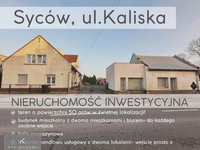 Duży obiekt komercyjny z mieszkaniem, hala i działki polecam