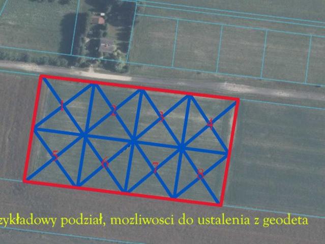 Duża działka rekreacyjna 1,46 ha nad jeziorem Krasne