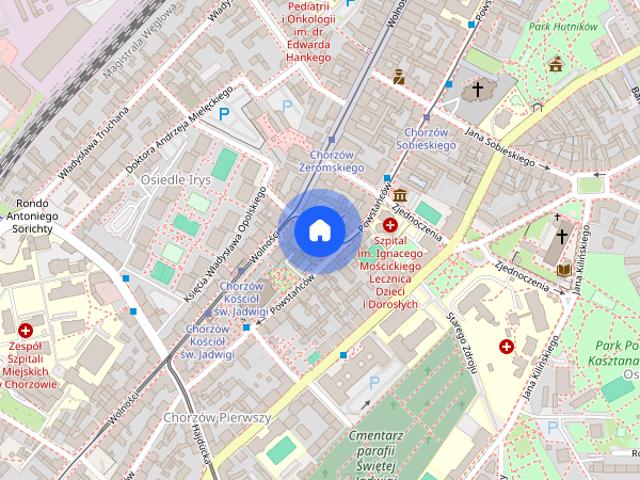 Duża Kawalerka w Chorzowie Centrum Klimatyzator