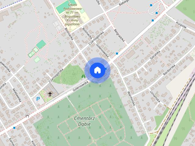 Duża kawalerka w Dąbiu z balkonem