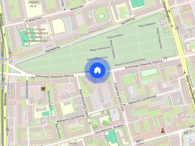 Duża kawalerka z balkonem, widna kuchnia, metro Racławicka