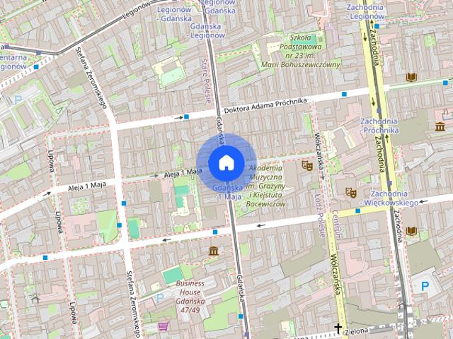 duże studio/2 pokoje, ul. 1 Maja 11, 38 m2