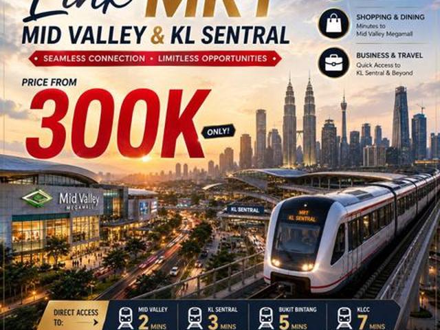 DUALKEY Link MRT LRT Mth 13k 1 Stop Midvalley Airbnb Invest