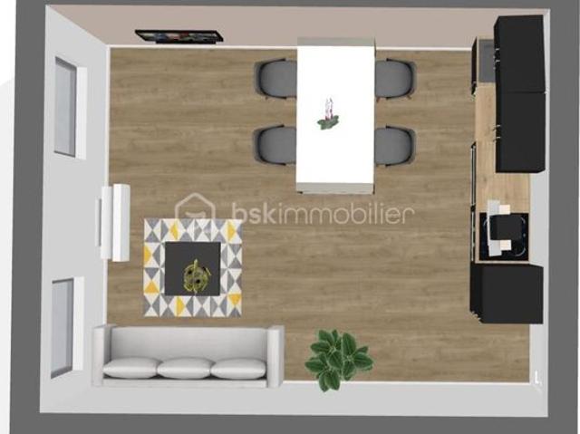 Duplex 3 pièces 45 m²