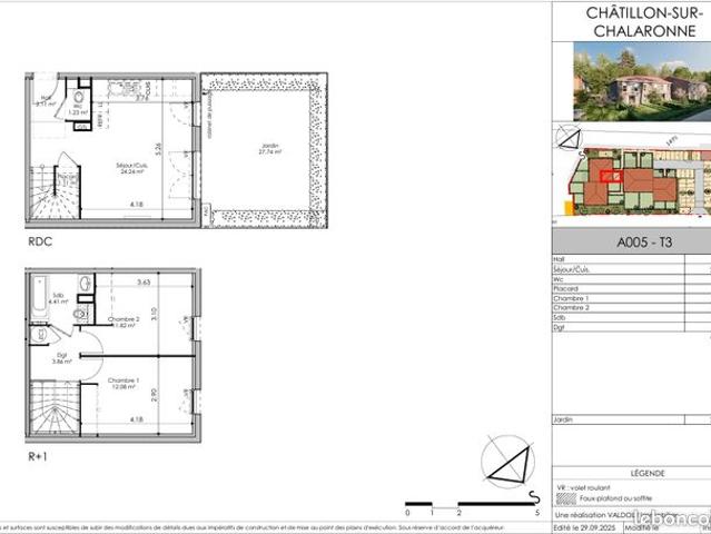 Duplex 3 pièces 61 m²