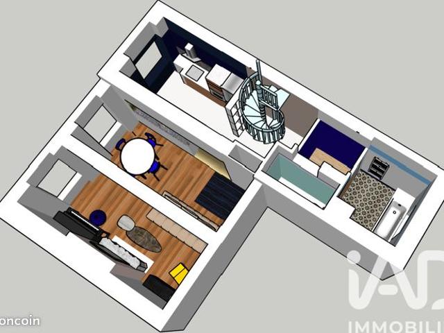 Duplex 3 pièces 63 m²