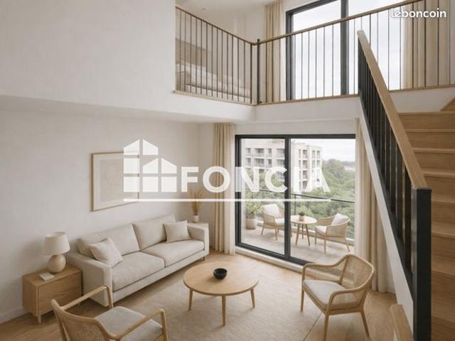Duplex 2 chambres avec terrasse de 26,50 M2 neuf sur Touques. Expo Sud/Ouest