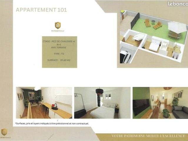 Duplex 2 pièces 40 m²