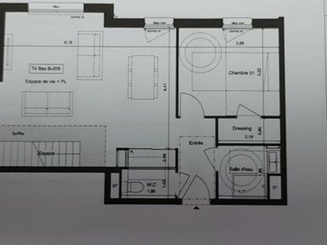 Duplex 4 pièces 101 m²
