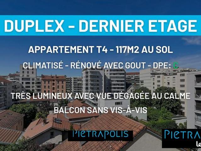 Duplex 4 pièces 117 m²