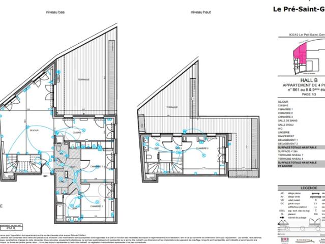 Duplex 4 pièces 1 200 000EUR Le Pré Saint Gervais