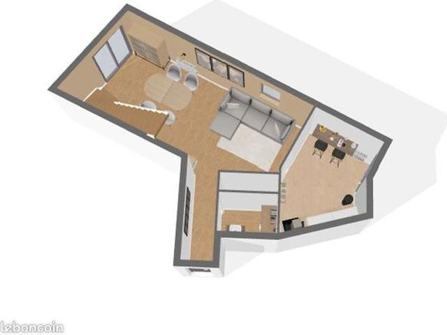 Duplex 4 pièces 77 m²
