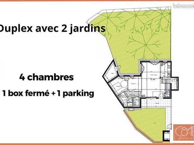 Duplex 5 pièces 117 m²