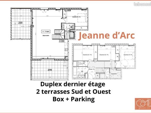 Duplex 5 pièces 142 m²