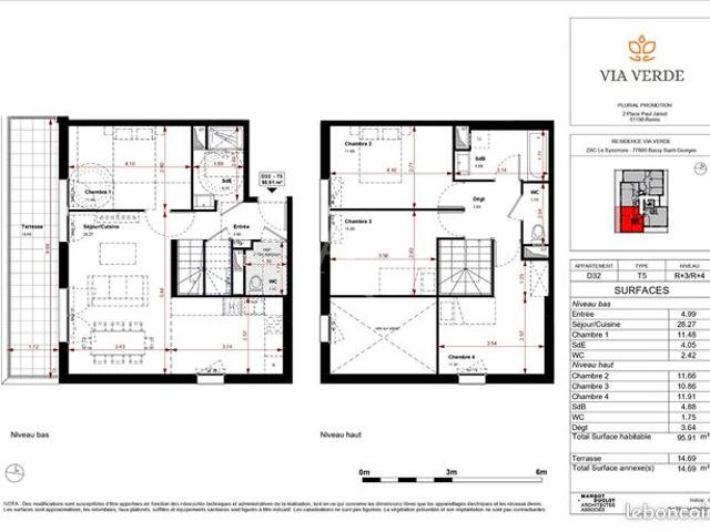 Duplex 5 pièces 96 m²
