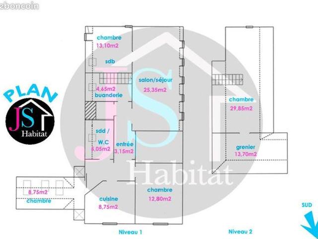Duplex 6 pièces 131 m²