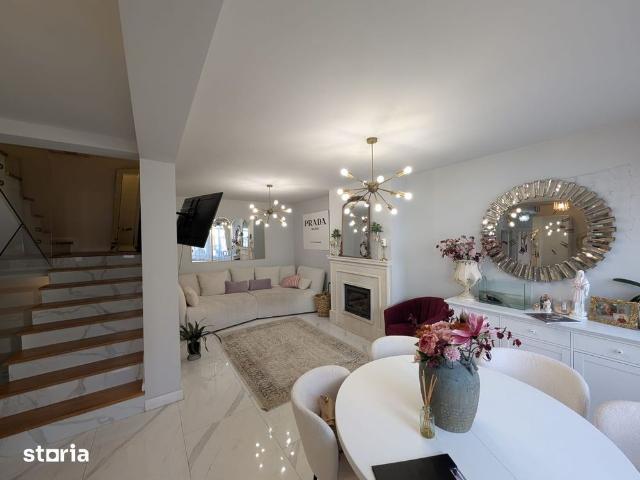 Duplex cu demisol si 2 terase, ultrafinisat zona linistita, Floresti