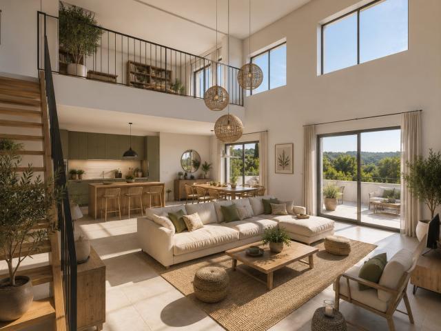 Duplex d’exception de 98m² avec terrasses – Dernier étage à Gardanne 4 pièces, 100 m²